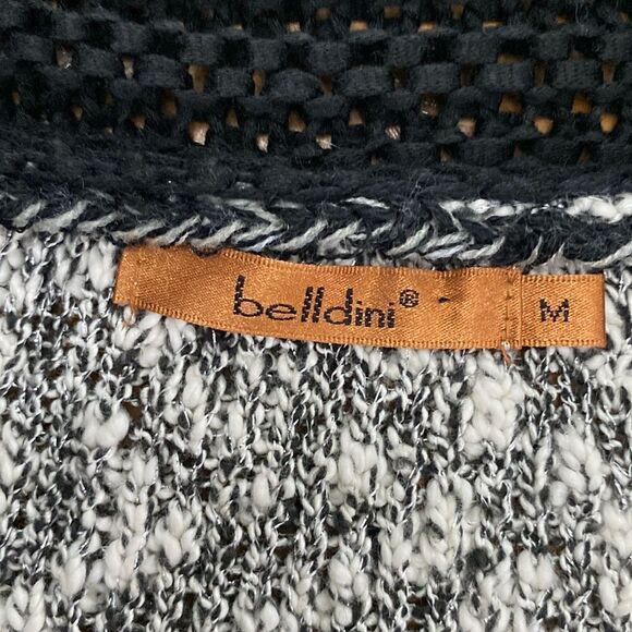 Belldini Large Black Combo Open-Front Belted
Duster Cardigan Boucle Knit Size M - Picture 12 of 14